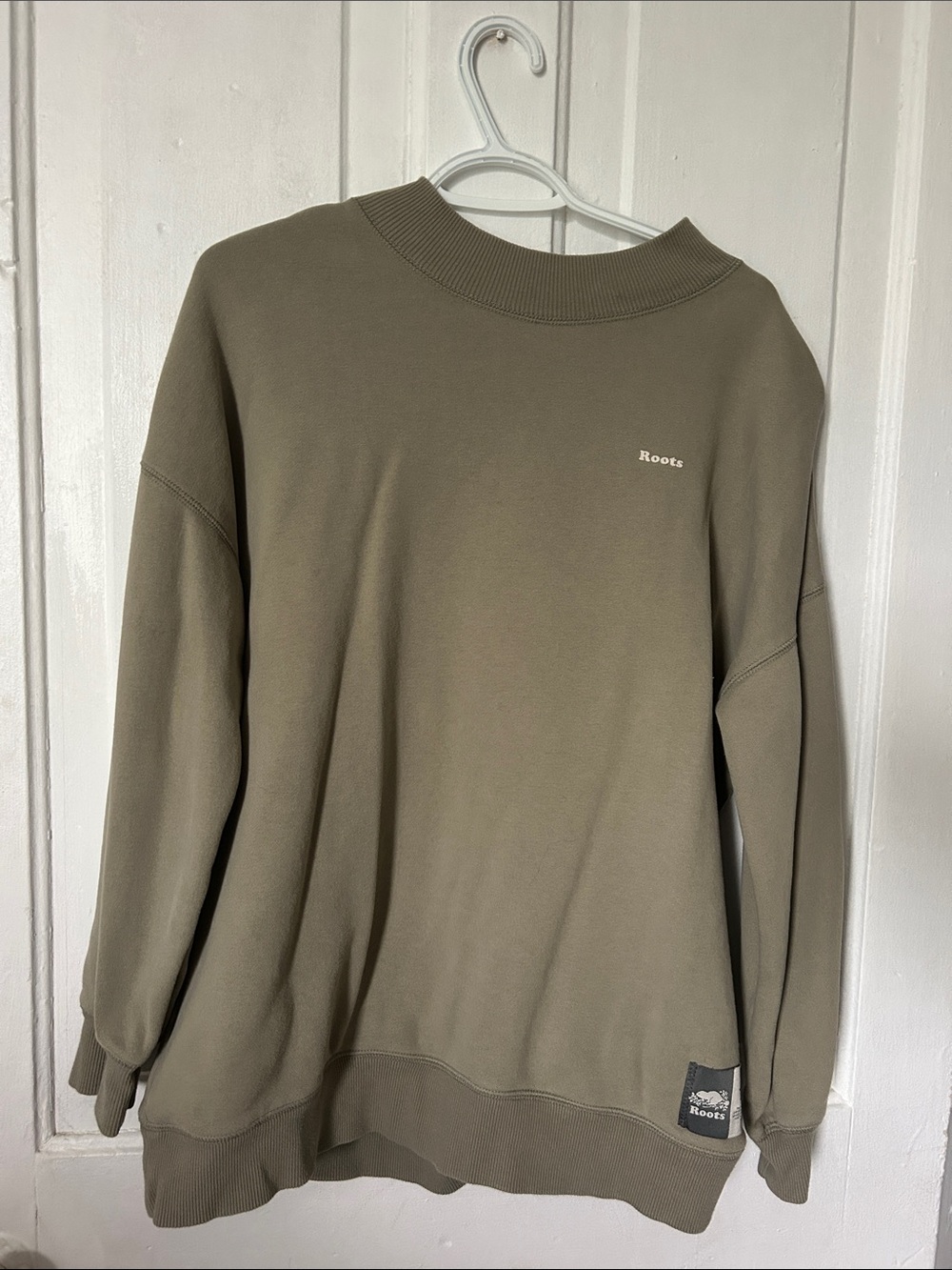 Roots Olive Green Crewneck Sweatshirt